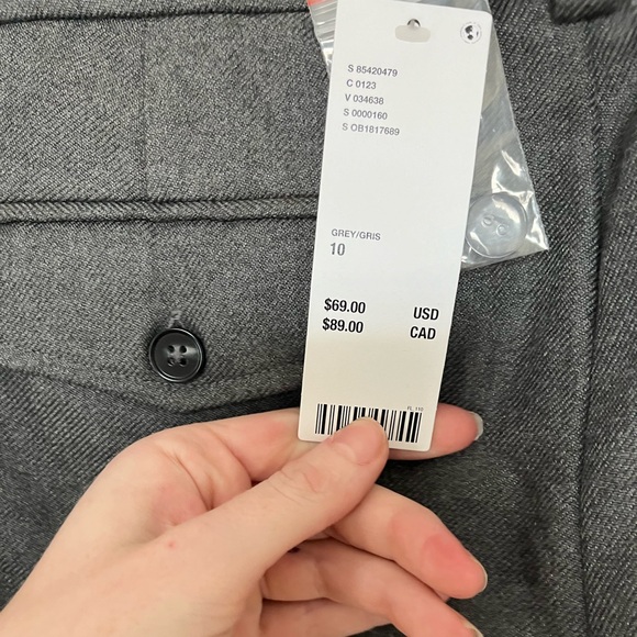 UO FLARED GREY TROUSERS - Picture 5 of 6